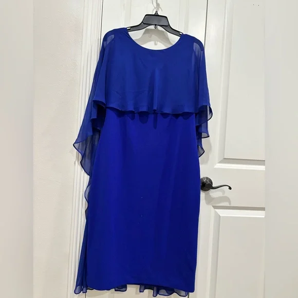 Calvin Klein | Dresses | Calvin Klein Royal Blue Asymmetrical Dress |  Poshmark